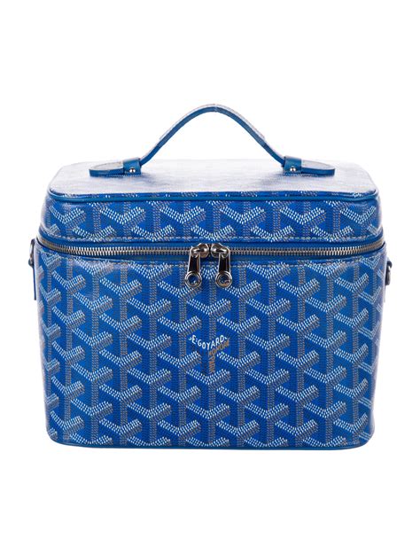 goyard vanity case blue|Goyard 2021 Goyardine Muse Vanity Case .